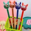 Creative Christmas Reindeer Gel Pen - Cute Cartoon Water-based Pen & Small Gift Stationery