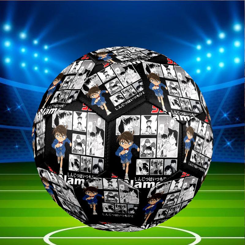 Custom Name Personalized Detective Conan Print Size 5 Soccer Ball Training & Match Football, for Team, Kicking, Gift for Football