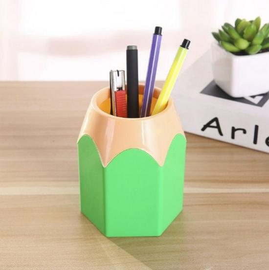 Multifunctional Contrast Color Pencil and Pen Storage Holder