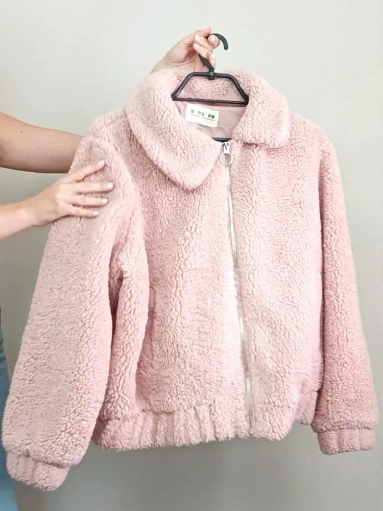 Granular Velvet Frühling und Herbst Damenmode Jacke Einfarbige Jacke