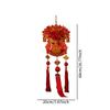 Lunar Year Celebration Accessory Red Flannel Pendant Traditional Luck Bag for Home Office Ceiling Decoration Chinese Festival