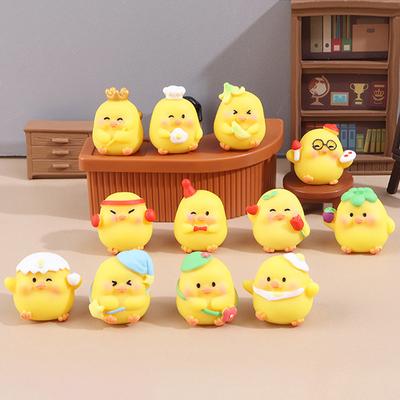 Kreative Cartoon-Huhn-Figur, niedliches Huhn, kleine Ornamente, Desktop-kleine Ornamente, Auto-Innendekoration, Zubehör, Geschenke