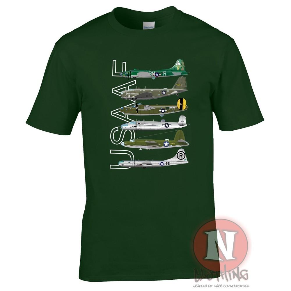 Ww2 Usaaf Bombers TShirt Flying Fortress B29 B26 B25 B17 B18 Us Army Airforce