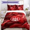 FC St. Pauli Football Printed 3 Pieces Bedding Set, Comfortable Skin Friendly Bedroom Duvet Cover Set