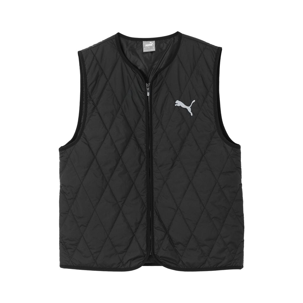 Puma Urban Padded Gilet Solid Color Sports Zip Brand Logo Vest Men Gilets Black 686338-01