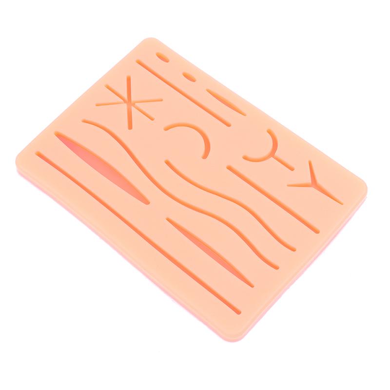 Cilt Dikiş Modeli Yara Silikon Dikiş Pedi Y Travma Dikiş Eğitim Pedi Tekrar Kullanılabilir Silikon Dikiş Uygulama Matı