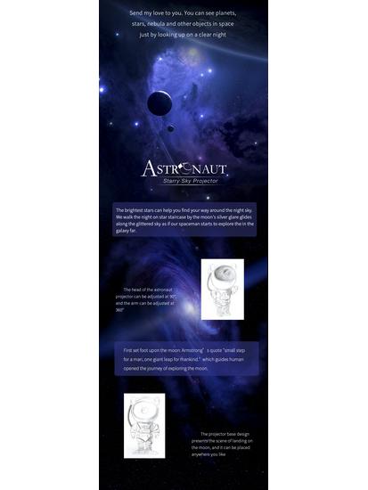 Astronaut Sternenhimmel Projektor Licht - Kreatives Weihnachtsgeschenk für Kinder