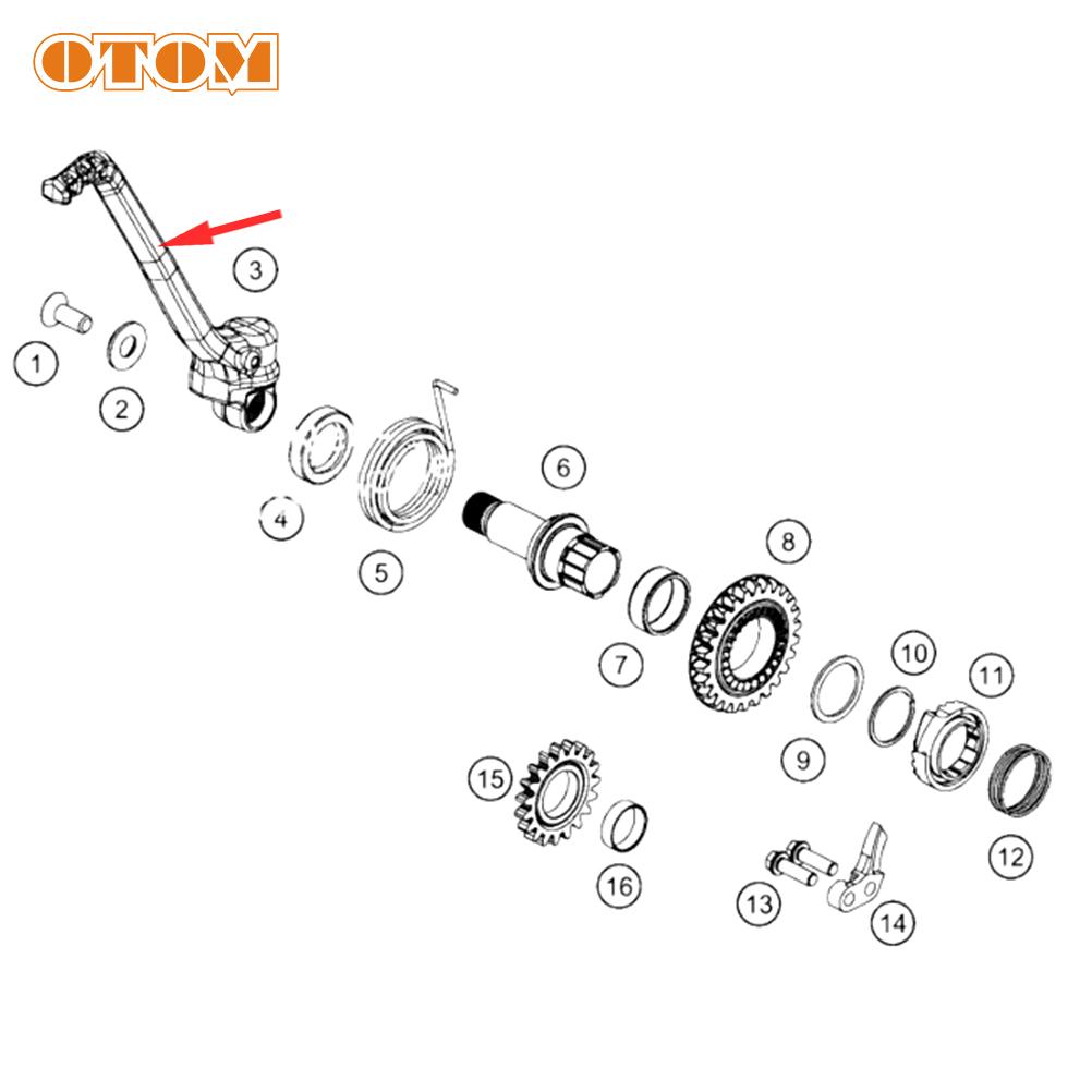 For KTM HUSQVARNA SX XC TC XN 85 105 Motorcycle Kick Starter Start Lever Pedal 13mm Hole Forged Gear Shift Koshine 85cc 105cc