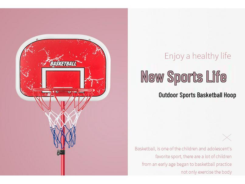 Adjustable Indoor Basketball Hoop with 6 Balls for Kids Ages 3-9