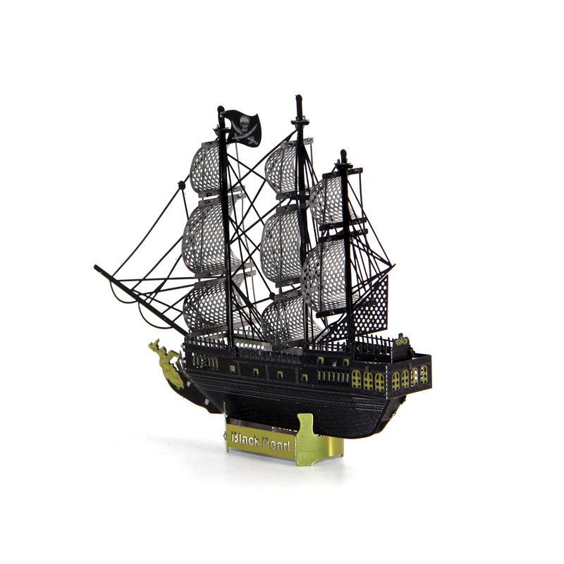 Black Pearl Full Metal 3D DIY Stainless Steel Jigsaw Puzzle