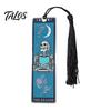 Durable Metal Bookmark Tarot Card Bookmark, Stainless Steel Skeleton Pattern Page Marker, Thin Holder Book Mark for Students Reading, Gothic Halloween