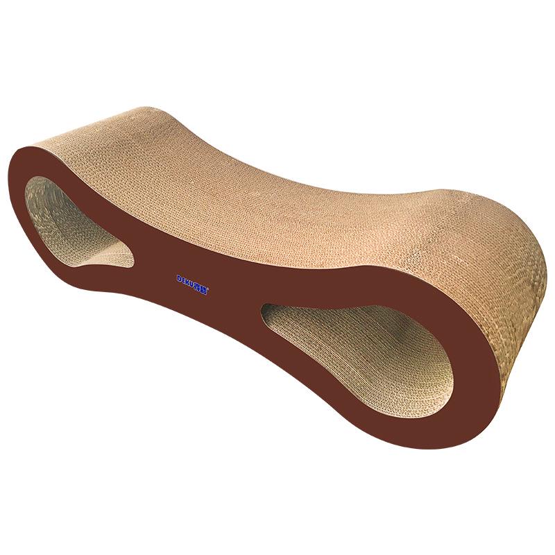Deko Multi-Size Figure 8 Cat Scratcher Toy - Corrugated Cardboard for Kittens