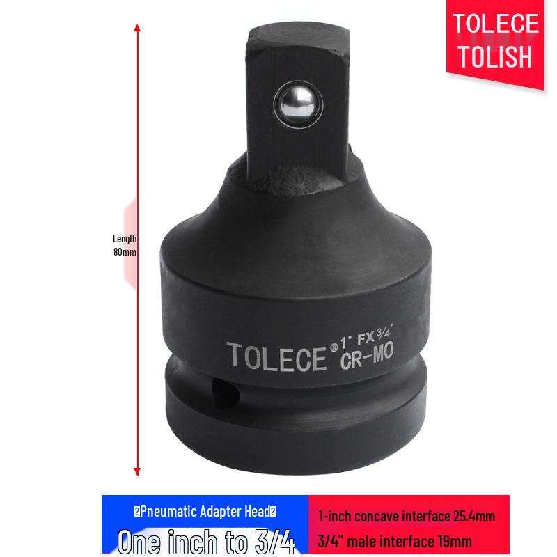 Socket Wrench Adapter: 1/2" To 3/8" To 1/4" Drive Reducer for Air Impact Wrench