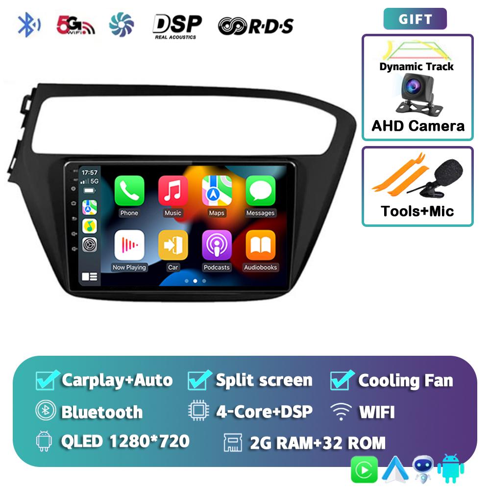 

Android 14 Carplay Auto Car Radio For Hyundai I20 2018 2019 GPS Multimedia Player Stereo Video Head Unit 360 Camera 4G+WiFi DSP