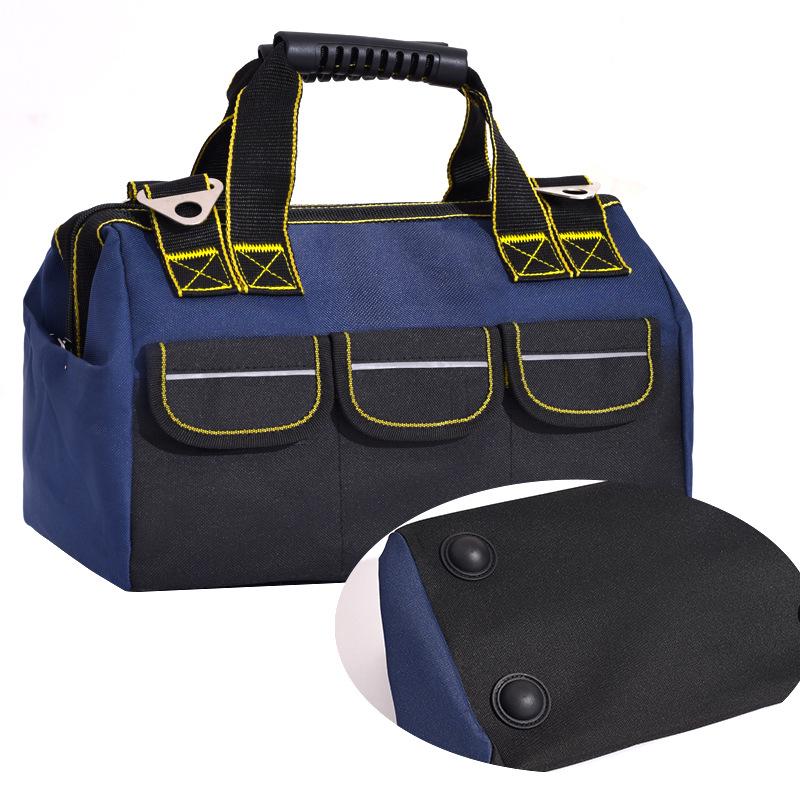 Multifunctional Wear-Resistant Handheld Electrician Tool Bag - Durable Canvas Crossbody with Thickened Oxford Cloth for Repair and Installation.