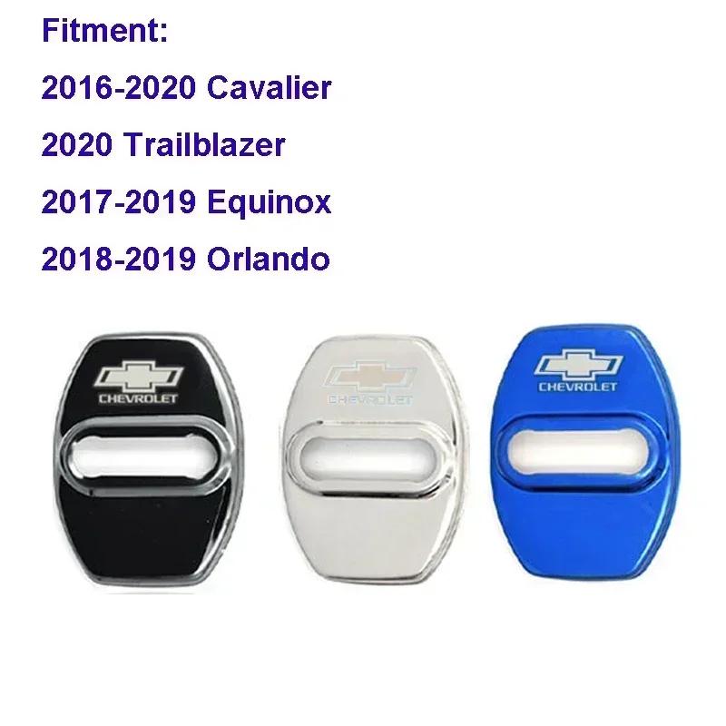 

4pcs Car Door Lock Protector Cover Sticker for Chevrolet Cruze Silverado Traverse Spark Equinox Malibu Captive Aveo Sonic Onix 4pcs Silver