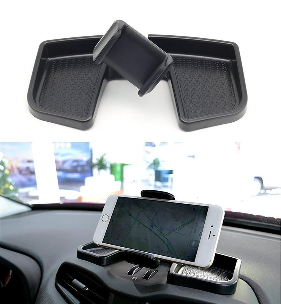 1Pc BLACK Car Dashboard Mobile Phone Bracket Holder Tape Is At the Back