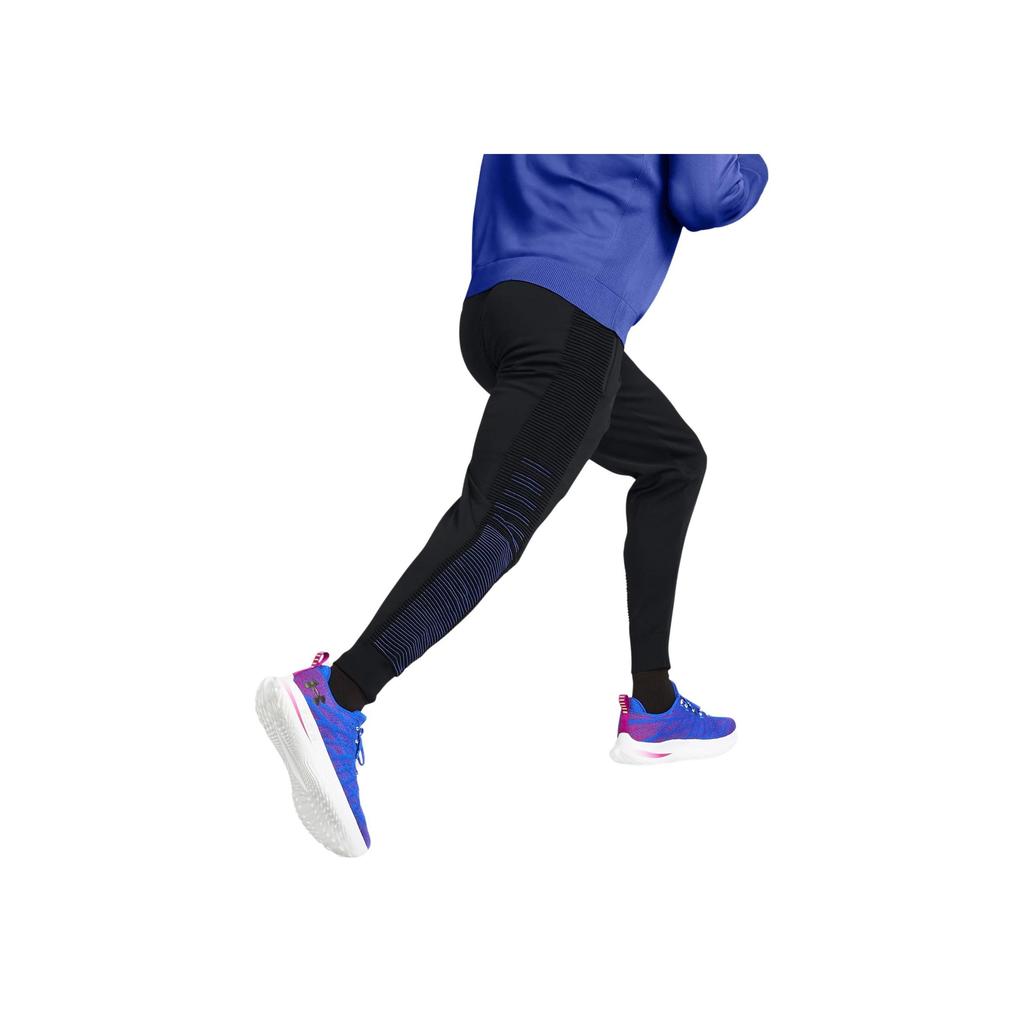 Under Armour Solid Logo Print Tapered Joggers Men Bottoms Black 1374574-001