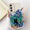 Phone Case For Samsung Galaxy A55 A54 5G Camera Shockproof Soft Liquid Silicone Bumper On Samsung A54 A 55 Funny Animals Meme