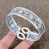 Carnelian Gemstone Handmade 925 Sterling Silver Cuff Bangle Adjustable KKG-779