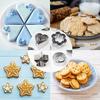 Mini Cookie Cutter Set - 30 Pieces Small Cookie Cutters for Pastry Dough, Pie Crust, and Fruit Cutting - 10 Different Shapes, Stainless Steel, Silver
