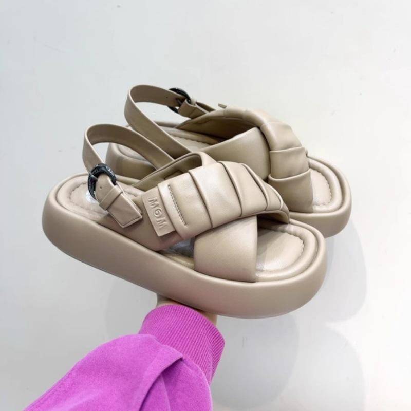 Summer new platform cross-toed Roman sandals