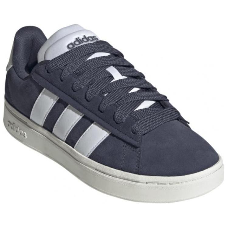 Adidas Grand Court Comfortable Versatile Non-Slip Durable Low-Top Sneakers Unisex Sneakers Blue JH7233