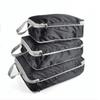 4pcs/Set Large Capacity Compression Packing Cube Simple Compression Nylon Travel Bag