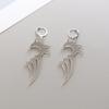 Mirror Surface Streetwear Jewelry Acrylic Totem Darts Hoop Earrings Dragon Pattern Dragon Earrings
