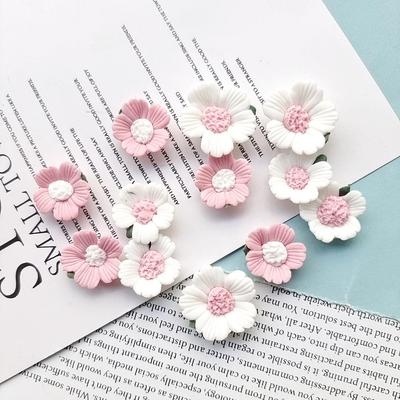 Pfirsichblüte Keramikblume Cremekleber für DIY Handyhüllen, Nagelkunst, Haarschmuck