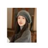 Autumn and Winter Hats, Children's Knitted Warm Woolen Hats, Solid Color Berets
