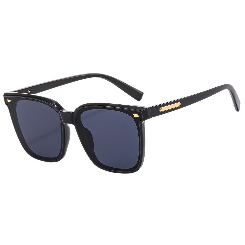 Men'S And Women'S Same Spring And Summer Trend, Thin Fashion, High-End Simple Uv-Proof Large-Frame Glasses, Casual Versatile Sunglasses