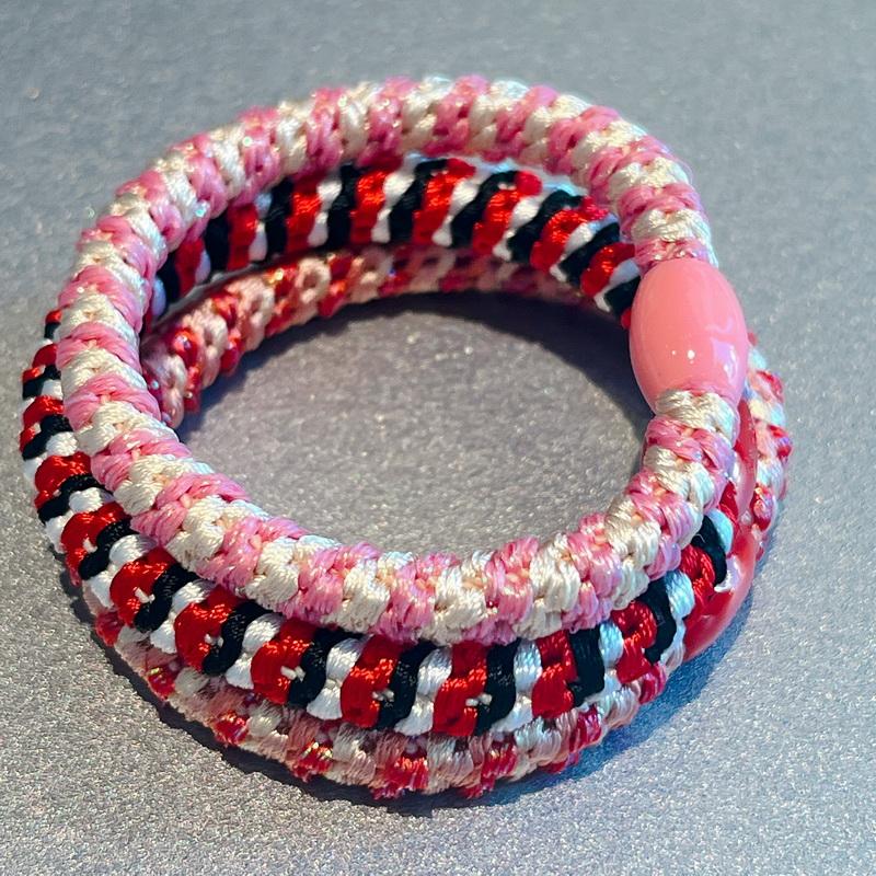 3 Stück/Set Damen Mode Golddraht Haargummis Elastische Spiralhaargummis Für Mädchen Haarspangen Scrunchie-Accessoires Knekkies