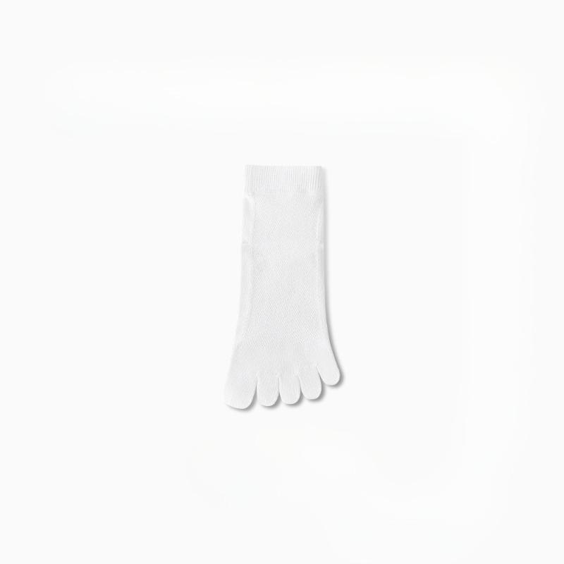 Men's Spring and Summer Mesh Breathable Sports Moisture Absorption Short Tube Five Finger Socks