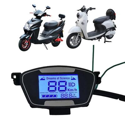 1Pcs 48-72V Ebike Scooter LCD Display with Case Motorcycle Control Panel Motor Speedmeter Screen