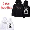 Herfst Mannen Vrouwen Hoodies Letter Vampier Print Unisex Mode Pullover Lange Mouwen Los Casual Vintage Sweatshirts