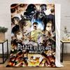 Dynamic Action Scene with Characters, Combat, and a Large Ominous Face. for All Seasons Blanket Lunch Break Throw Gift