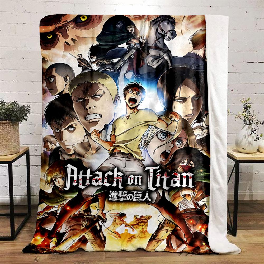 Dynamic Action Scene with Characters, Combat, and a Large Ominous Face. for All Seasons Blanket Lunch Break Throw Gift