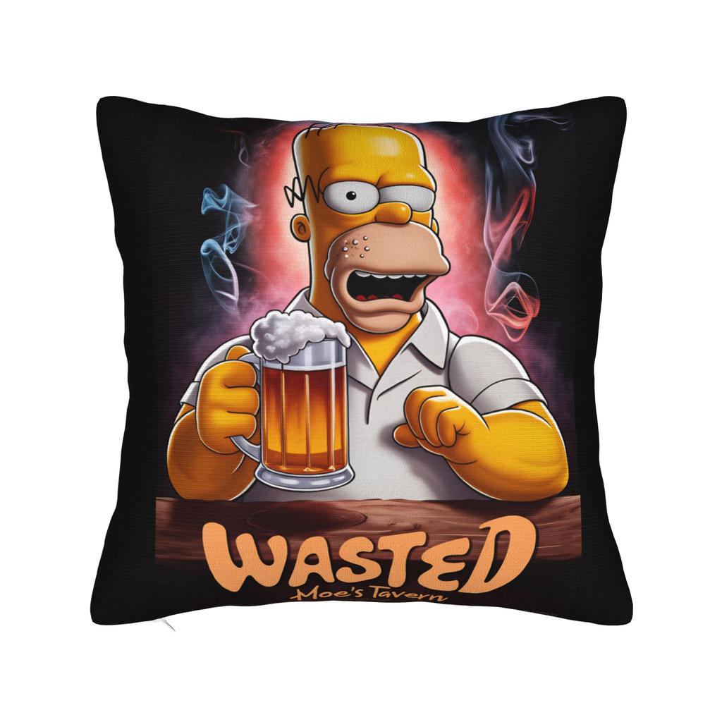 Marge SSimpsons Head Repeat Pattern Pillow Cover Funny Pillow Case For Sofa Home Decor Soft Pillowcases Gift Idea