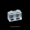 Kompakte Partikel 1x2 2x3 2x4 1x1 Steine MOC Komponenten Transparente Bausteine Geschenke Spielzeug für Kinder