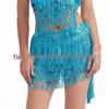 Bohemian Sequin Tassel Hip Scarf & Mini Skirt for Belly Dance