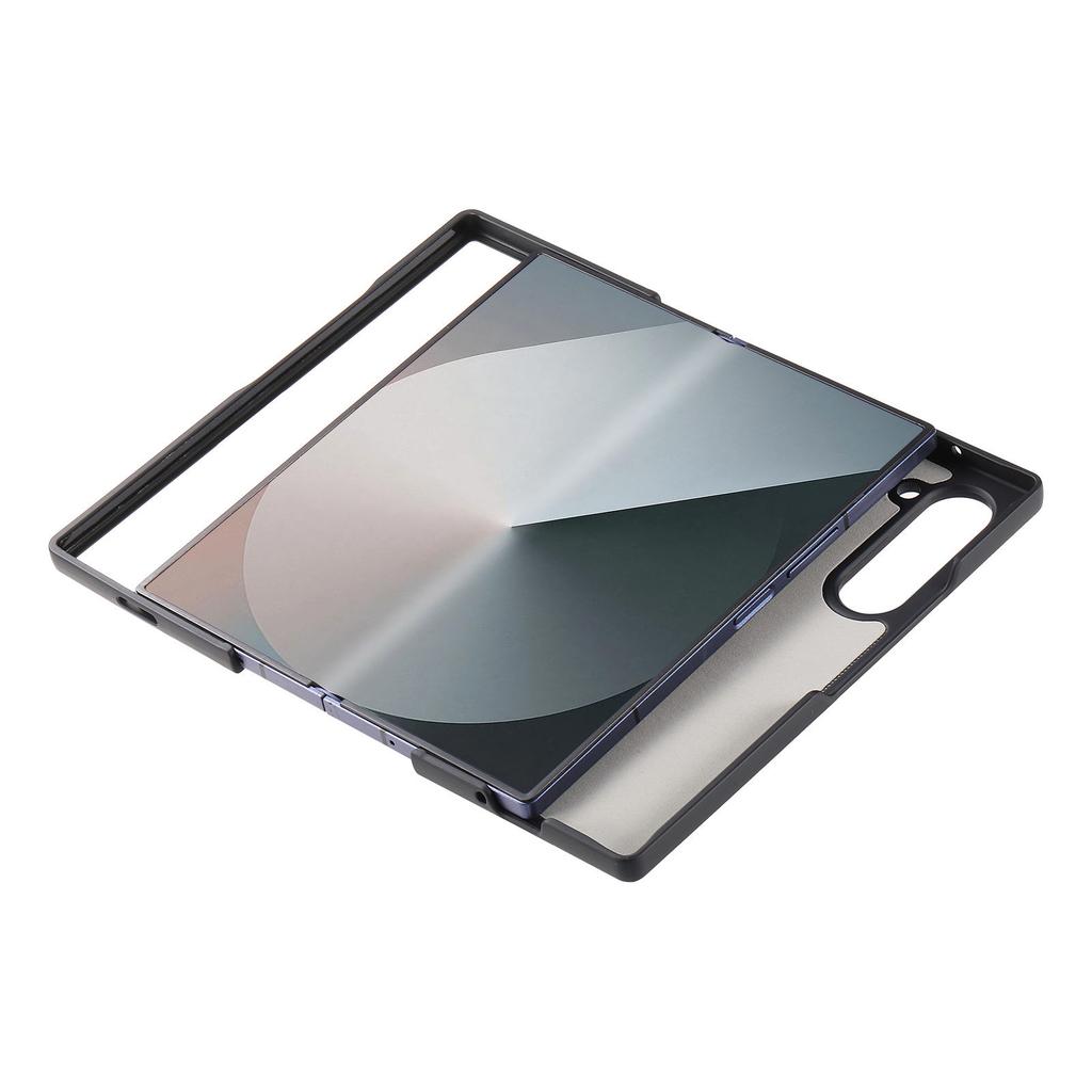 Für Samsung Galaxy Z Fold7 5G Magnetische Hülle Ständer Denim-Textur Leder-Rückseite mit Abnehmbarer Kartenhalter-Tasche