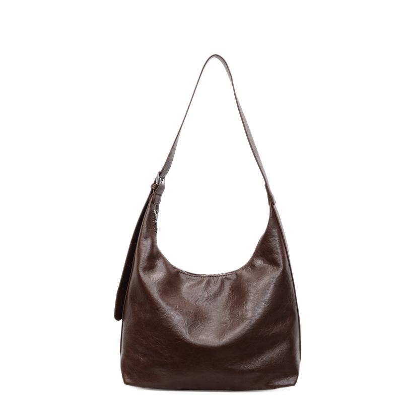 Retro fashion new shoulder bag commuter high-end underarm tote bag women's light luxury design bag