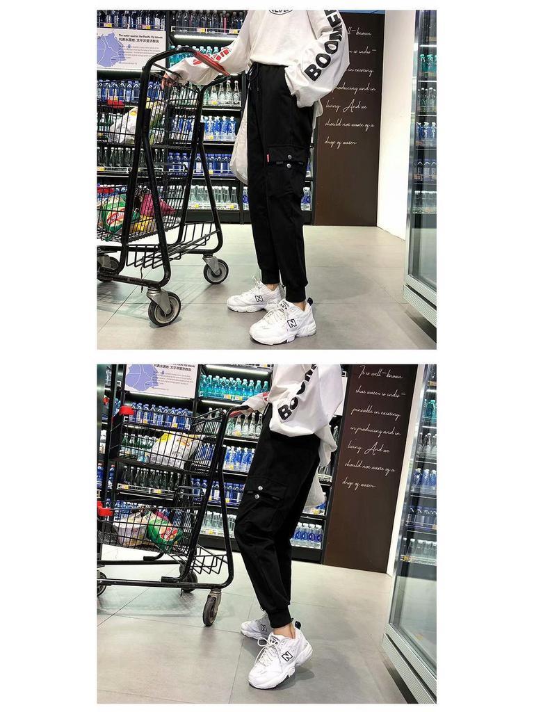 Niche Cargo Jogger Pants for Men & Women, Slim Fit, Casual Loose Style, Customizable Design by Picture.