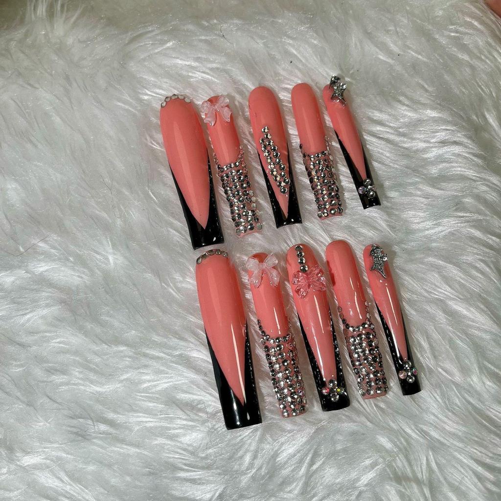 Handmade Wearable European & American Style False Nails - Finished Manicure Set