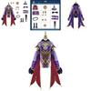 Genshin Impact Mona Bodysuit Costume 3d Fabric Printed Design