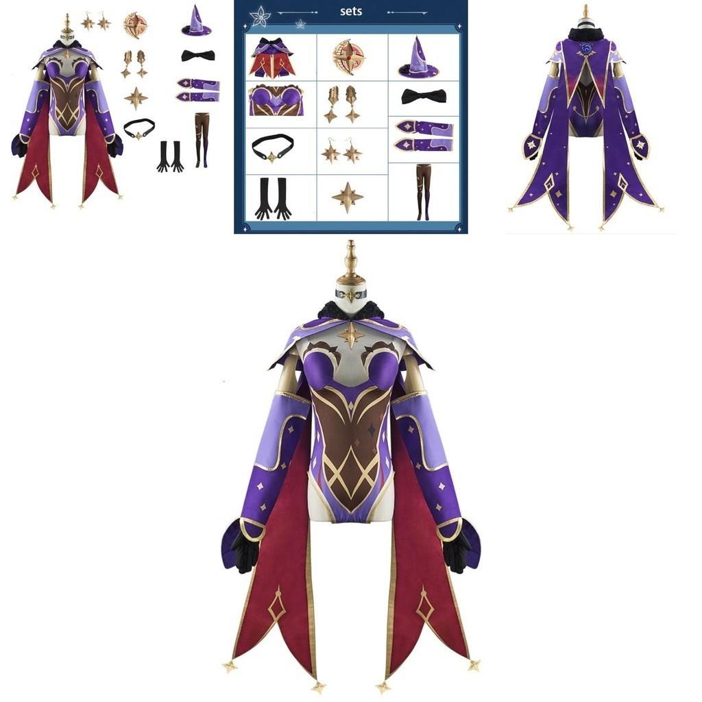 Genshin Impact Mona Bodysuit Costume 3d Fabric Printed Design