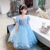 Summer Elsa 2 Princess Dress Frozen Elsa Girls Short Sleeve Dress Sub Elsa 61 New Dress