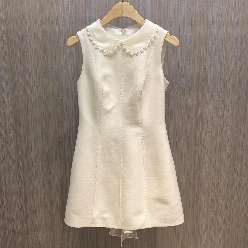 In Stock: 2026 Spring Bowknot Ruffle Sleeveless Vest Dress - New Style