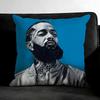 N-Nipsey Husslee Rapper Cushion Cover Pillowcase Ultra Soft Skin Friendly Fabric Cloud Like Comfort & Concealed Zipper
